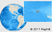 Shaded Relief Location Map of the area around 1° 45' 3" N, 95° 58' 29" W