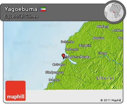 Physical 3D Map of Yagoebuma