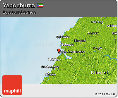 Physical 3D Map of Yagoebuma