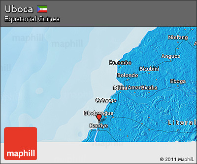 Political 3D Map of Uboca