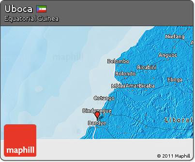 Political 3D Map of Uboca