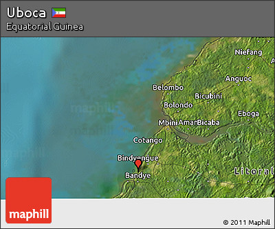 Satellite 3D Map of Uboca