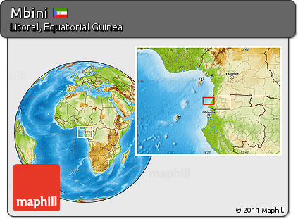 Physical Location Map of Mbini