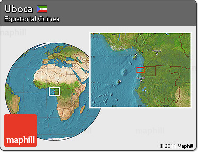 Satellite Location Map of Uboca