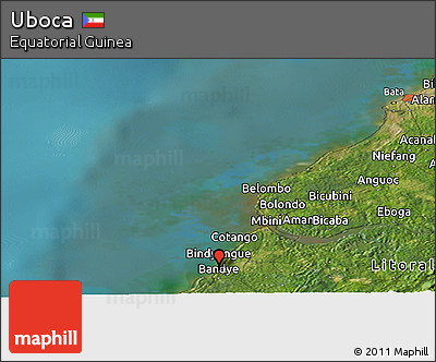 Satellite Panoramic Map of Uboca