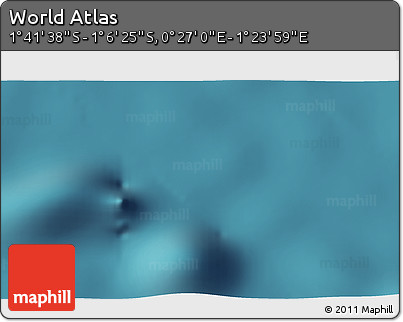 Satellite 3D Map of the Area around 1° 24' 2" S, 0° 55' 29" E