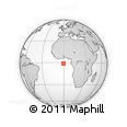 Outline Map of the Area around 1° 24' 2" S, 0° 46' 30" W, rectangular outline