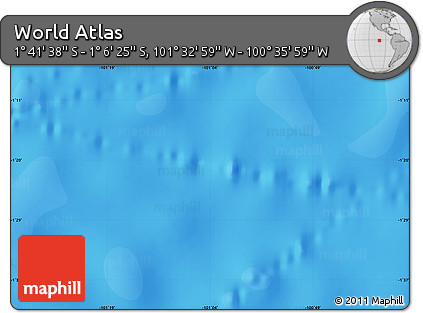 Political Map of the Area around 1° 24' 2" S, 101° 4' 29" W