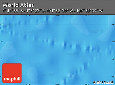 Political Map of the Area around 1° 24' 2" S, 101° 4' 29" W