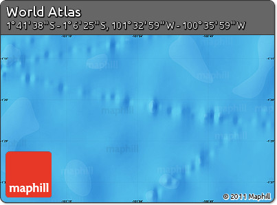 Political Map of the Area around 1° 24' 2" S, 101° 4' 29" W
