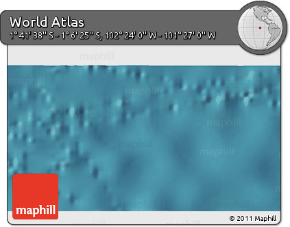 Satellite 3D Map of the Area around 1° 24' 2" S, 101° 55' 30" W