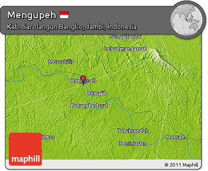 Physical 3D Map of Mengupeh