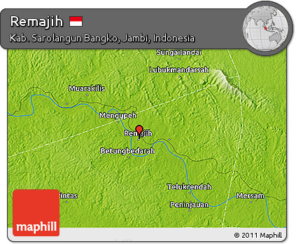 Physical 3D Map of Remajih