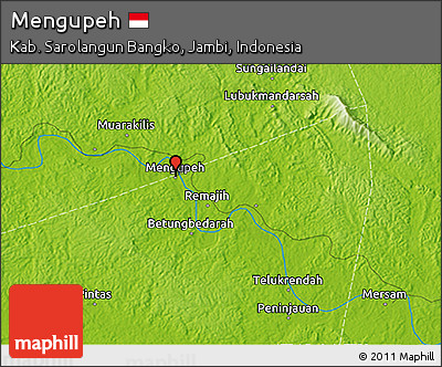 Physical 3D Map of Mengupeh