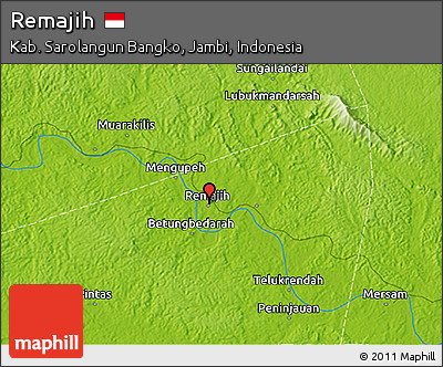 Physical 3D Map of Remajih