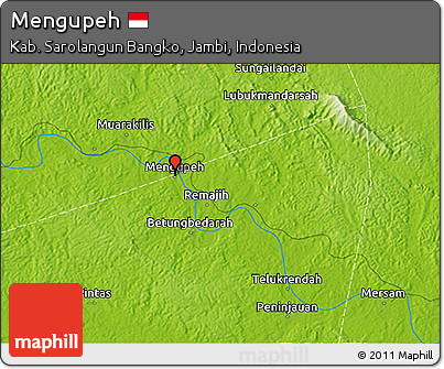 Physical 3D Map of Mengupeh