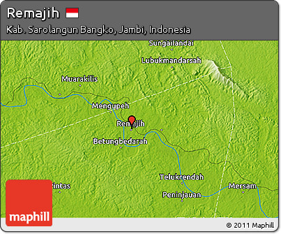 Physical 3D Map of Remajih
