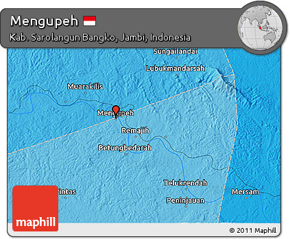 Political 3D Map of Mengupeh