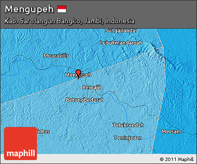 Political 3D Map of Mengupeh