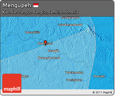Political 3D Map of Mengupeh