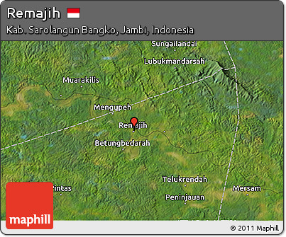 Satellite 3D Map of Remajih