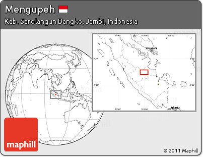 Blank Location Map of Mengupeh