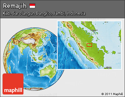 Physical Location Map of Remajih