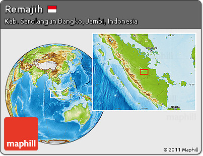 Physical Location Map of Remajih