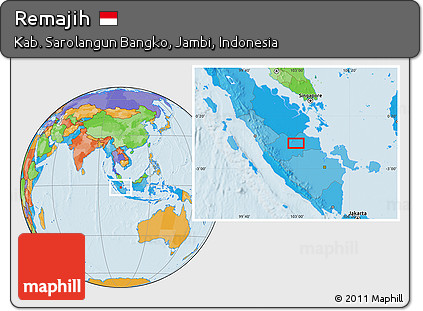 Political Location Map of Remajih
