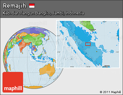Political Location Map of Remajih