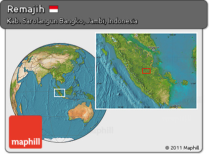 Satellite Location Map of Remajih