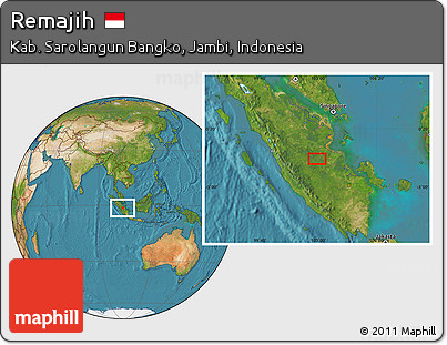 Satellite Location Map of Remajih