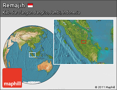 Satellite Location Map of Remajih