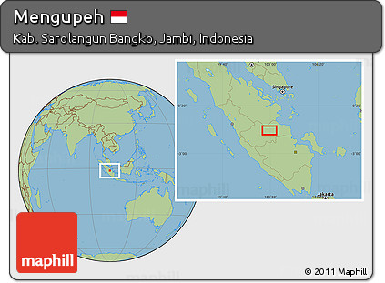 Savanna Style Location Map of Mengupeh