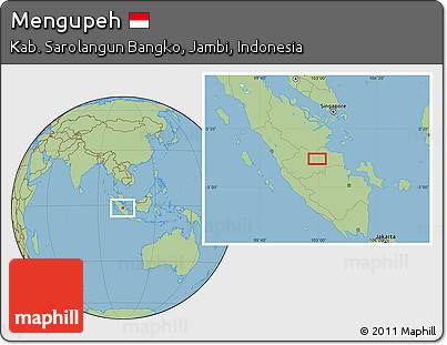 Savanna Style Location Map of Mengupeh