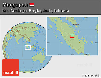 Savanna Style Location Map of Mengupeh