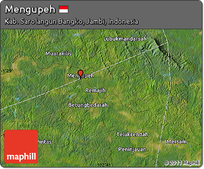 Satellite Map of Mengupeh
