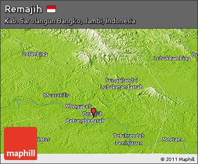 Physical Panoramic Map of Remajih
