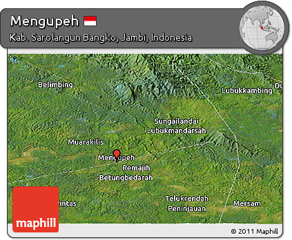 Satellite Panoramic Map of Mengupeh