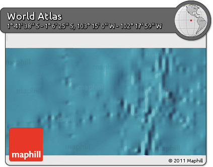 Satellite 3D Map of the Area around 1° 24' 2" S, 102° 46' 30" W
