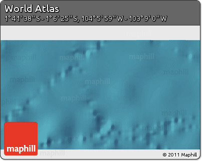 Satellite 3D Map of the Area around 1° 24' 2" S, 103° 37' 30" W