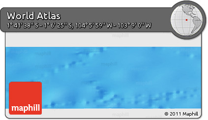 Physical Panoramic Map of the Area around 1° 24' 2" S, 103° 37' 30" W