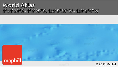 Physical Panoramic Map of the Area around 1° 24' 2" S, 103° 37' 30" W