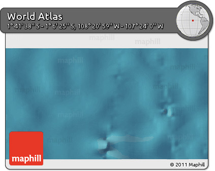 Satellite 3D Map of the Area around 1° 24' 2" S, 107° 52' 30" W