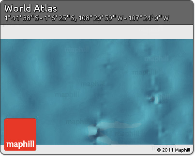Satellite 3D Map of the Area around 1° 24' 2" S, 107° 52' 30" W