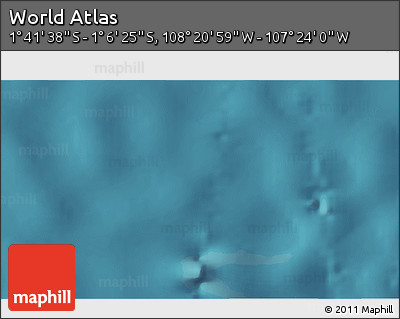 Satellite 3D Map of the Area around 1° 24' 2" S, 107° 52' 30" W