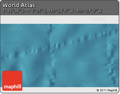Satellite 3D Map of the Area around 1° 24' 2" S, 110° 25' 30" W