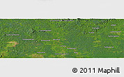Satellite Panoramic Map of the area around 1° 24' 2" S, 113° 7' 30" E