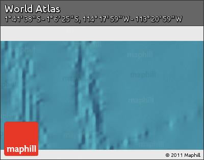 Satellite 3D Map of the Area around 1° 24' 2" S, 113° 49' 29" W