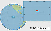 Savanna Style Location Map of the area around 1° 24' 2" S, 122° 19' 29" W